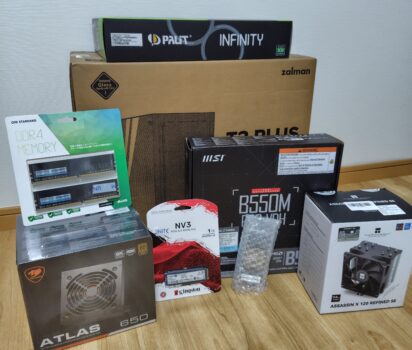 【PC】約20年ぶりにPCパーツを購入して組み立ててみた （前半）